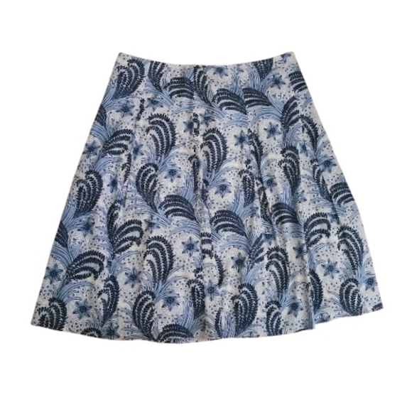 Talbots Dresses & Skirts - Talbots Blue and White Patterned Skirt Sz 14